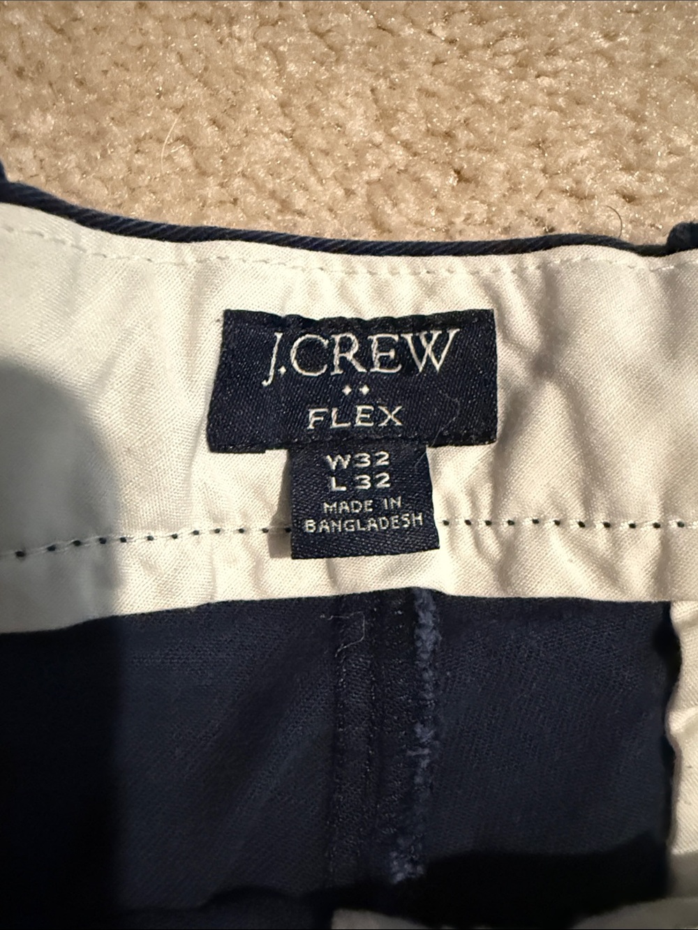 J. Crew Navy Straight-Fit Chino Pants - Picture 2 of 9